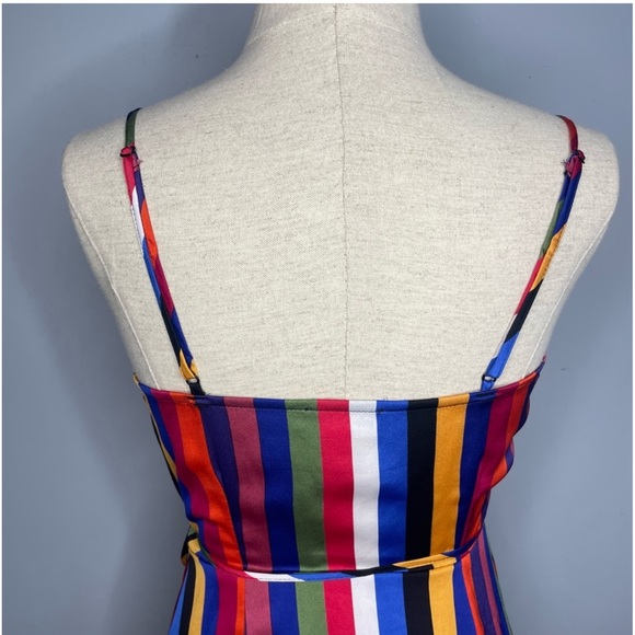 SUPERDOWN Revolve Ella Multicolor Stripe Maxi Dress XXS - Picture 6 of 10